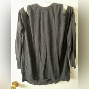 Michael Kors cold shoulder black sweater